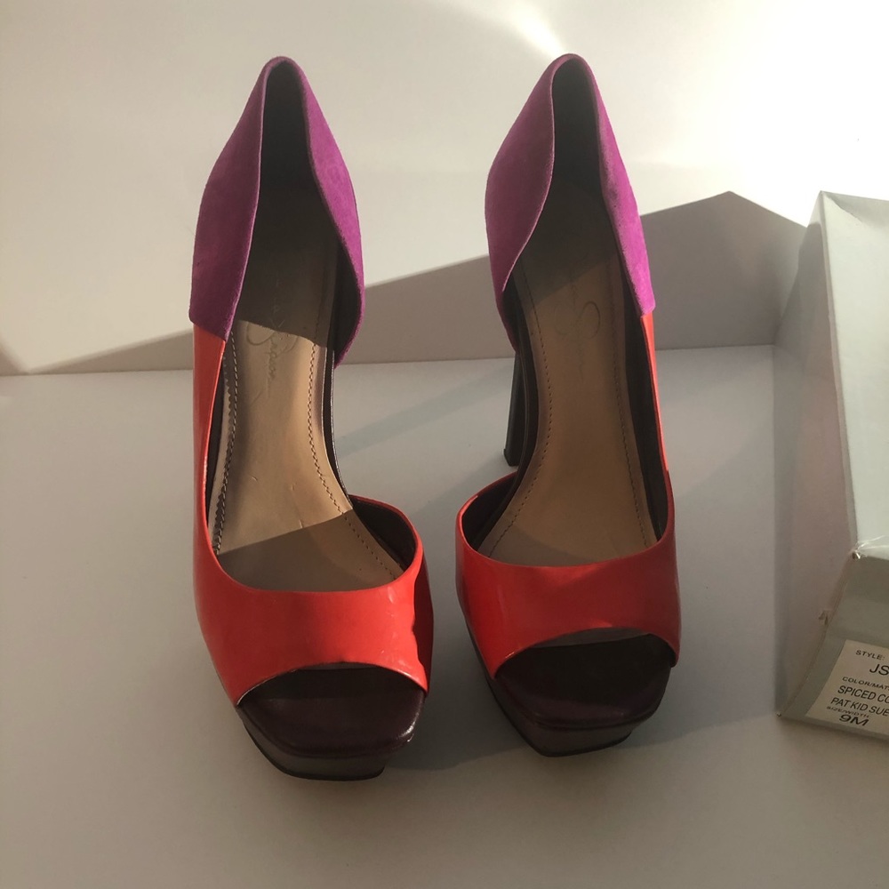 Jessica Simpson Bermuda Open Toe Pumps Size 9